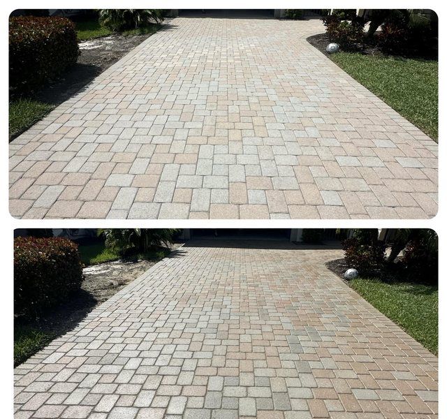 Paver sealing job in Bonita Springs, FL