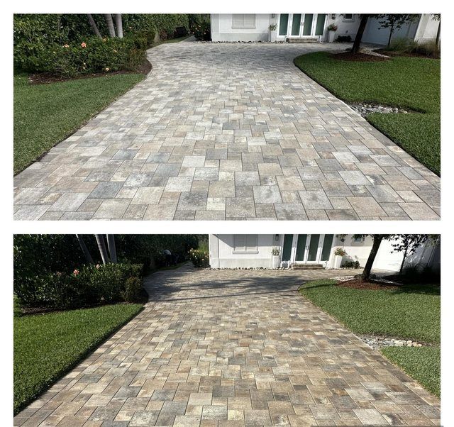 Paver restoration finished in Bonita Springs, FL