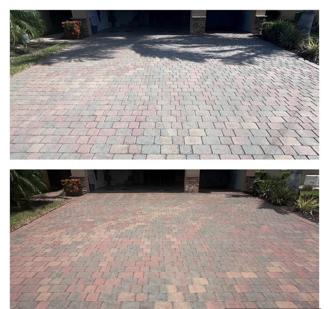 Driveway restoration finished in Fort Myers, FL