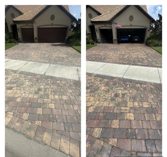 Pavers cleaned and sealed in Fort Myers, FL